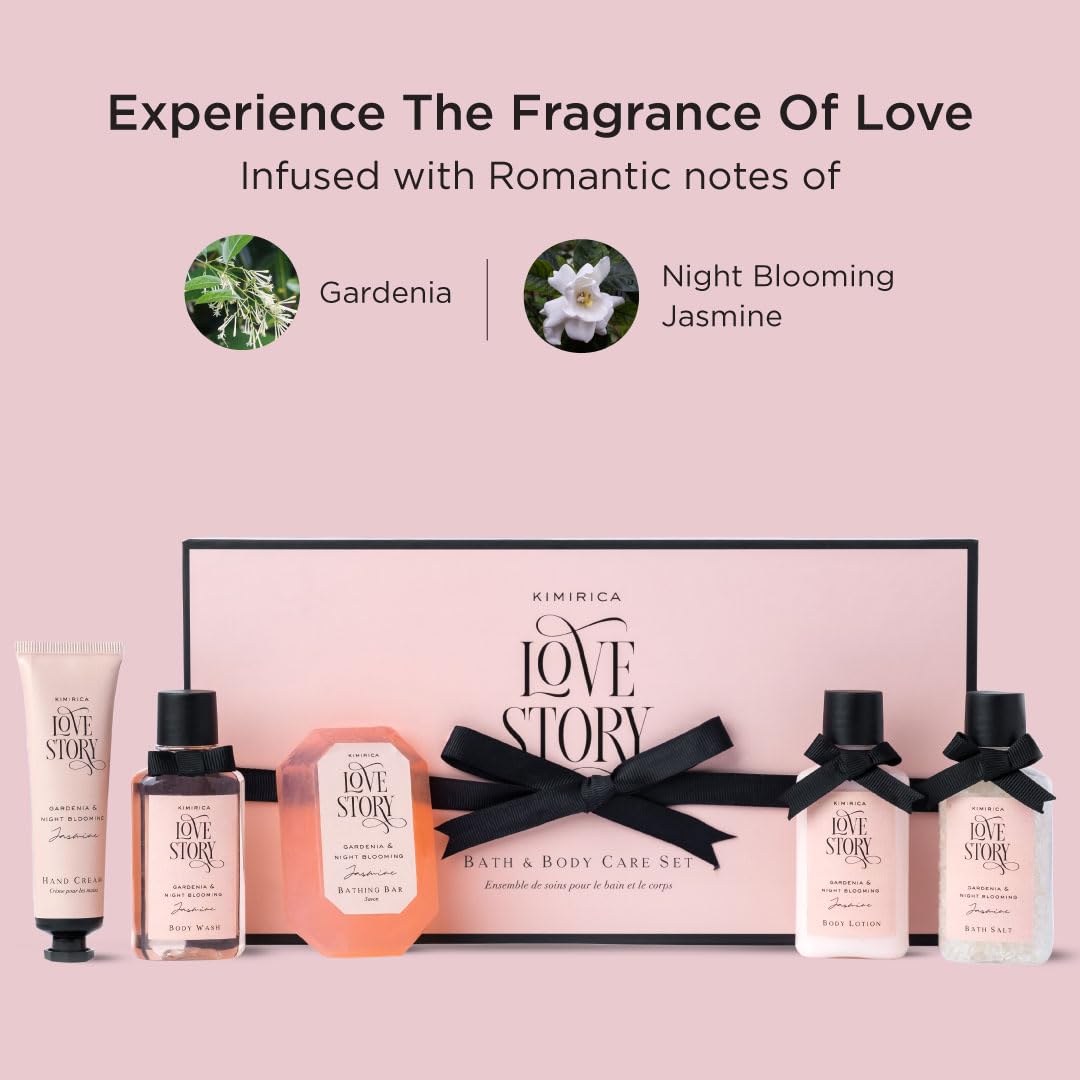 Kimirica Love Story Luxury Bath and Body Care Gift Set Box
