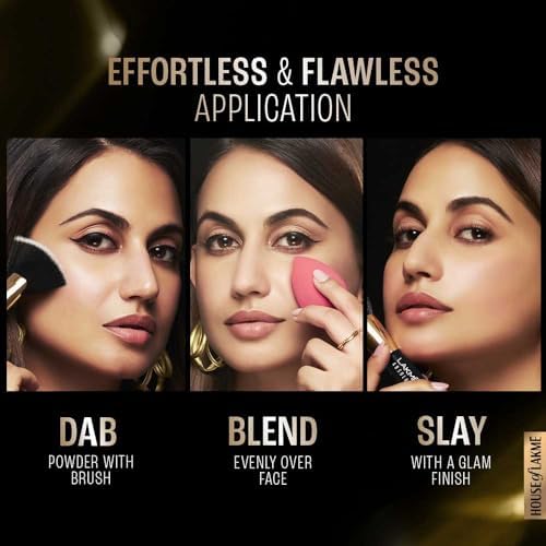 Lakme Rose Loose Face Powder with Sunscreen, Soft Pink, Face Makeup for a Rosy Glow - Matte Finish for Oily Skin Control, 40 g