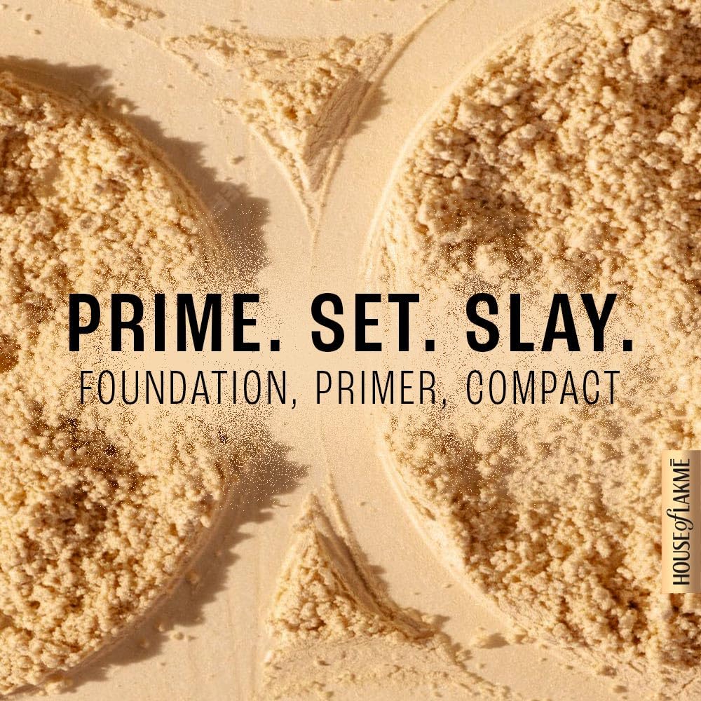 Lakme 9 to 5 Primer with Matte Powder Foundation Compact, Ivory Cream, 9g