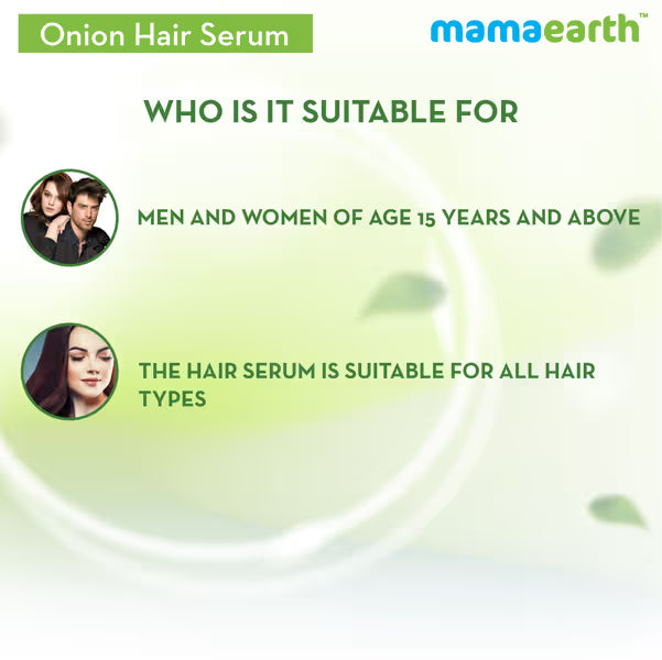 Mamaearth Onion Hair Serum with Onion and Biotin for Strong, Frizz-Free Hair - 100 ml